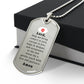 Nurse's Prayer Necklace Stainless Steel or 18k Gold Dog Tag 24" Chain-Express Your Love Gifts