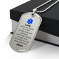 EMT Prayer Necklace Stainless Steel or 18k Gold Dog Tag 24" Chain-Express Your Love Gifts