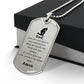 Police Officer's Prayer Necklace Stainless Steel or 18k Gold Dog Tag 24" Chain-Express Your Love Gifts