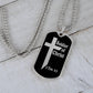 Soldier of Christ 2 Tim 2 3 Necklace Dog Tag Stainless Steel or 18k Gold w 24" Chain-Express Your Love Gifts