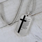 Lord's Prayer Russian Necklace Dog Tag Stainless Steel or 18k Gold w 24" Chain-Express Your Love Gifts