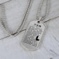 Psalm 23 Chinese Necklace Dog Tag Stainless Steel or 18k Gold w 24" Chain-Express Your Love Gifts