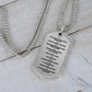 Ten Commandments French Dix Commandements Necklace Dog Tag Stainless Steel or 18k Gold w 24" Chain-Express Your Love Gifts
