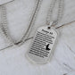 Psalm 23 Polish Psalm Dawida Necklace Dog Tag Stainless Steel or 18k Gold w 24" Chain-Express Your Love Gifts