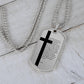 Lord's Prayer Necklace Dog Tag Stainless Steel or 18k Gold w 24" Chain-Express Your Love Gifts