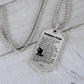 Firefighter's Prayer Dogtag Necklace Dog Tag Stainless Steel or 18k Gold w 24" Chain-Express Your Love Gifts