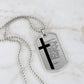 Lord's Prayer Chinese Necklace Dog Tag Stainless Steel or 18k Gold w 24" Chain-Express Your Love Gifts