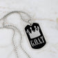 GOAT Greatest of All Time Necklace Dog Tag Stainless Steel or 18k Gold w 24"Chain-Express Your Love Gifts
