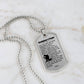 Firefighter's Prayer Dogtag Necklace Dog Tag Stainless Steel or 18k Gold w 24" Chain-Express Your Love Gifts