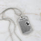 Psalm 23 French Psaume 23 Necklace Dog Tag Stainless Steel or 18k Gold w 24" Chain-Express Your Love Gifts