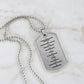 Ten Commandments Russian Necklace Dog Tag Stainless Steel or 18k Gold w 24" Chain-Express Your Love Gifts