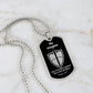 Isaiah 54:17 No Weapon Necklace Dog Tag Stainless Steel or 18k Gold w 24" Chain-Express Your Love Gifts