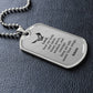 Veteran's Prayer Necklace Stainless Steel or 18k Gold Dog Tag 24" Chain-Express Your Love Gifts