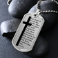 Everlasting Life John 3:16 Necklace Stainless Steel or 18k Gold Dog Tag W 24"-Express Your Love Gifts