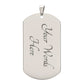 Firefighter 's Prayer Necklace Stainless Steel or 18k Gold Dog Tag 24" Chain-Express Your Love Gifts