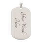 Zodiac Signs Zodiac Necklace Stainless Steel or 18k Gold Dog Tag 24" Chain-Express Your Love Gifts