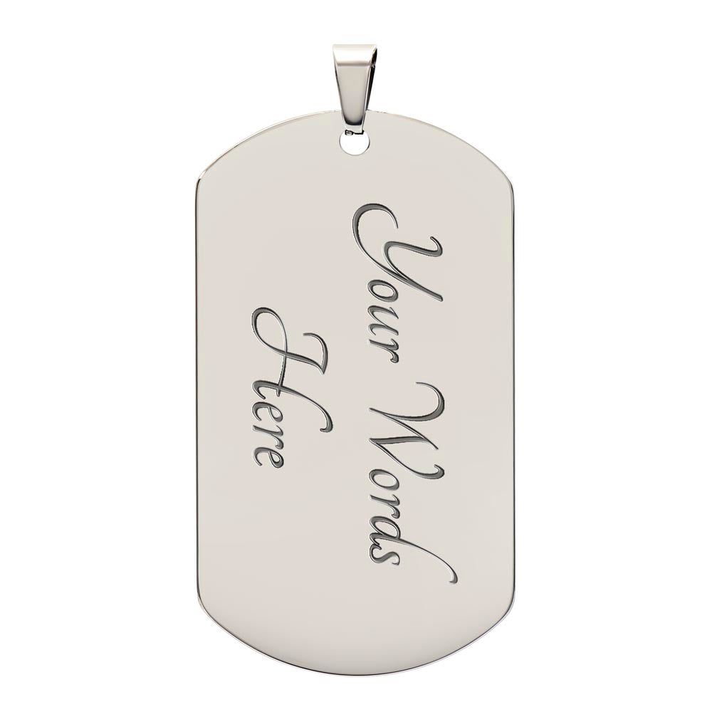 20th Engineer Brigade Necklace Dog Tag Stainless Steel or 18k Gold 24" Chain-Express Your Love Gifts