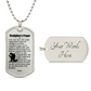 Firefighter's Prayer Dogtag Necklace Dog Tag Stainless Steel or 18k Gold w 24" Chain-Express Your Love Gifts