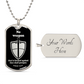 Isaiah 54:17 No Weapon Necklace Dog Tag Stainless Steel or 18k Gold w 24" Chain-Express Your Love Gifts