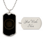 Zodiac Signs Zodiac Necklace Stainless Steel or 18k Gold Dog Tag 24" Chain-Express Your Love Gifts