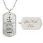 Judge and Lawyer's Prayer Necklace Stainless Steel or 18k Gold Dog Tag 24" Chain-Express Your Love Gifts