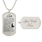 Psalm 23 Chinese Necklace Dog Tag Stainless Steel or 18k Gold w 24" Chain-Express Your Love Gifts