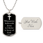 Born of God 1 John 51 Necklace Stainless Steel or 18k Gold Dog Tag W 24"-Express Your Love Gifts
