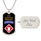 20th Engineer Brigade Necklace Dog Tag Stainless Steel or 18k Gold 24" Chain-Express Your Love Gifts