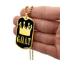 GOAT Greatest of All Time Necklace Dog Tag Stainless Steel or 18k Gold w 24"Chain-Express Your Love Gifts