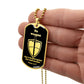 Isaiah 54:17 No Weapon Necklace Dog Tag Stainless Steel or 18k Gold w 24" Chain-Express Your Love Gifts