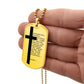 Lord's Prayer Chinese Necklace Dog Tag Stainless Steel or 18k Gold w 24" Chain-Express Your Love Gifts