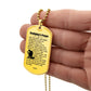 Firefighter's Prayer Dogtag Necklace Dog Tag Stainless Steel or 18k Gold w 24" Chain-Express Your Love Gifts