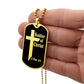 Soldier of Christ 2 Tim 2 3 Necklace Dog Tag Stainless Steel or 18k Gold w 24" Chain-Express Your Love Gifts