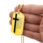 Lord's Prayer Necklace Dog Tag Stainless Steel or 18k Gold w 24" Chain-Express Your Love Gifts
