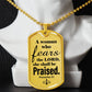 Proverbs 31 Woman of God Necklace Dog Tag Stainless Steel or 18k Gold w 24" Chain-Express Your Love Gifts