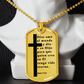 Juan 3:16 Spanish Necklace Stainless Steel or 18k Gold Dog Tag W 24"-Express Your Love Gifts