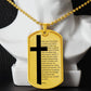 Lords Prayer Polish Ojcze Nasz Necklace Dog Tag Stainless Steel or 18k Gold w 24" Chain-Express Your Love Gifts