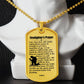 Firefighter's Prayer Dogtag Necklace Dog Tag Stainless Steel or 18k Gold w 24" Chain-Express Your Love Gifts