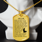 Psalm 23 시편 23편 Necklace Stainless Steel or 18k Gold Dog Tag W 24"-Express Your Love Gifts