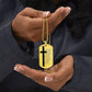 Lord's Prayer Italian Padre Nostro Necklace Dog Tag Stainless Steel or 18k Gold w 24" Chain-Express Your Love Gifts