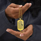 Psalm 23 Portuguese Salmo 23 Necklace Dog Tag Stainless Steel or 18k Gold w 24" Chain-Express Your Love Gifts