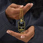 Psalm 91 Refuge Under His Wings Necklace Dog Tag Stainless Steel or 18k Gold w 24" Chain-Express Your Love Gifts