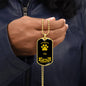 Pug Dad Dog Necklace Stainless Steel or 18k Gold Dog Tag W 24" Dog Owner Lover-Express Your Love Gifts