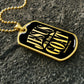 Jesus is the GOAT Matthew 28:18 Necklace Dog Tag Stainless Steel or 18k Gold w 24" Chain-Express Your Love Gifts