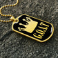 GOAT Greatest of All Time Necklace Dog Tag Stainless Steel or 18k Gold w 24"Chain-Express Your Love Gifts