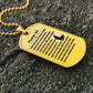 Psalm 23 Polish Psalm Dawida Necklace Dog Tag Stainless Steel or 18k Gold w 24" Chain-Express Your Love Gifts