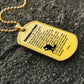 Firefighter's Prayer Dogtag Necklace Dog Tag Stainless Steel or 18k Gold w 24" Chain-Express Your Love Gifts