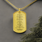 Ten Commandments Tagalog Sampung Utos Necklace Dog Tag Stainless Steel or 18k Gold w 24" Chain-Express Your Love Gifts