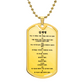 The 10 Commandments 십계명 Necklace Stainless Steel or 18k Gold Dog Tag W 24"-Express Your Love Gifts