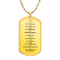 Ten Commandments Tagalog Sampung Utos Necklace Dog Tag Stainless Steel or 18k Gold w 24" Chain-Express Your Love Gifts